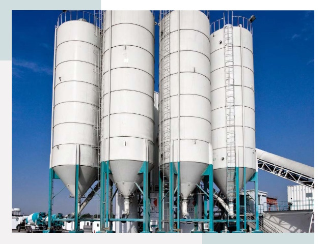 Строительство цементных силосов в Острогожске