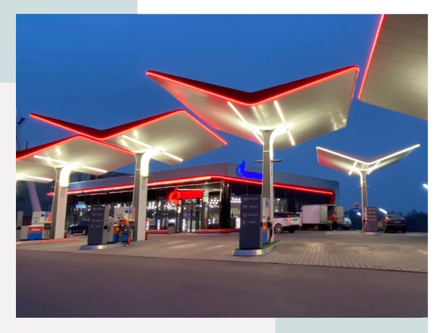 Навесы для АЗС в Острогожске