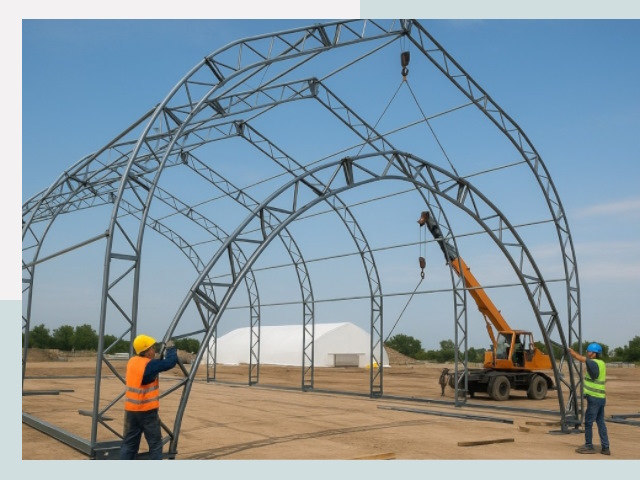 Монтаж ангаров в Острогожске от 626 руб. - Надежно и быстро